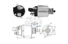 Elektromagnetický spínač pre żtartér MEAT & DORIA 46158