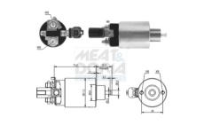 Elektromagnetický spínač pre żtartér MEAT & DORIA 46161