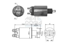 Elektromagnetický spínač pre żtartér MEAT & DORIA 46165