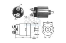 Elektromagnetický spínač pre żtartér MEAT & DORIA 46166
