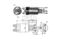 Elektromagnetický spínač pre żtartér MEAT & DORIA 46188