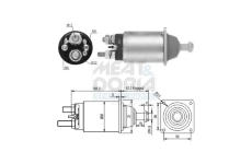 Elektromagnetický spínač, startér MEAT & DORIA 46252