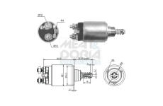 Elektromagnetický spínač pre żtartér MEAT & DORIA 46312