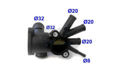 Príruba chladenia MEAT & DORIA 93147