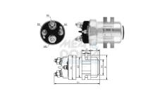 Elektromagnetický spínač pre żtartér MEAT & DORIA 46320