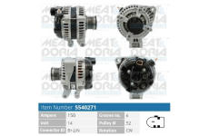 Alternátor MEAT & DORIA 5540271