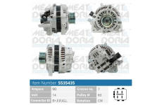Alternátor MEAT & DORIA 5535435