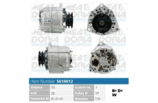 Alternátor MEAT & DORIA 5610012