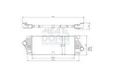 Chladič plniaceho vzduchu MEAT & DORIA 995047