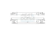 Chladič plniaceho vzduchu MEAT & DORIA 995275