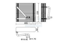 Výparník, klimatizace MEAT & DORIA 997014