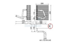 Výparník, klimatizace MEAT & DORIA 997052