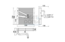 Výparník, klimatizace MEAT & DORIA 997074