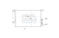 Kondenzátor, klimatizace MEAT & DORIA 991044