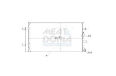 Kondenzátor, klimatizace MEAT & DORIA 991056