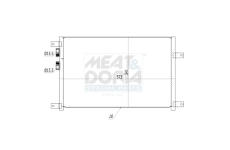 Kondenzátor, klimatizace MEAT & DORIA 991080