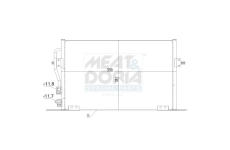 Kondenzátor, klimatizace MEAT & DORIA 991214