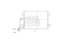 Kondenzátor, klimatizace MEAT & DORIA 991222