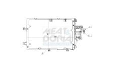 Kondenzátor, klimatizace MEAT & DORIA 991298