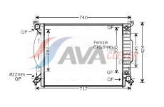 Chladič, chlazení motoru AVA Clever Choice AI2205