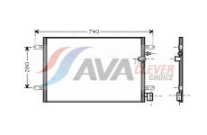 Kondenzátor, klimatizace AVA Clever Choice AI5237