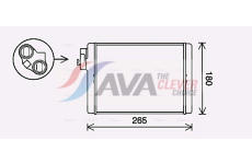 Výměník tepla, vnitřní vytápění AVA Clever Choice AI6408