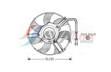 Větrák, chlazení motoru AVA Clever Choice AI7504