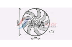 Větrák, chlazení motoru AVA Clever Choice AI7519