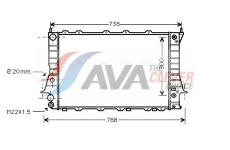 Chladič, chlazení motoru AVA Clever Choice AIA2078