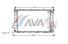Chladič, chlazení motoru AVA Clever Choice AIA2084