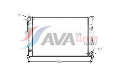 Chladič, chlazení motoru AVA Clever Choice AIA2124