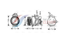 Kompresor, klimatizace AVA Clever Choice AIAK272