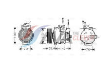 Kompresor, klimatizace AVA Clever Choice AIAK274