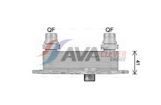 Olejový chladič, motorový olej AVA Clever Choice AL3152