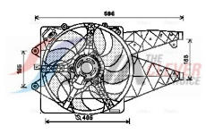 Větrák, chlazení motoru AVA Clever Choice AL7514