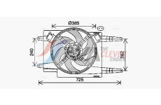 Větrák, chlazení motoru AVA Clever Choice AL7525