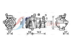 Kompresor, klimatizace AVA Clever Choice ALAK127