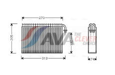 Výparník, klimatizace AVA Clever Choice ALV021