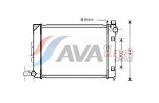 Chladič, chlazení motoru AVA Clever Choice AU2164