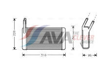 Výměník tepla, vnitřní vytápění AVA Clever Choice AU6131