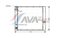 Chladič, chlazení motoru AVA Clever Choice AUA2166