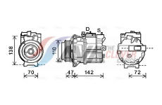 Kompresor, klimatizace AVA Clever Choice AUK208