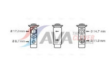 Expanzní ventil, klimatizace AVA Clever Choice BW1362