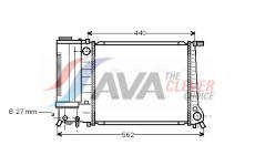 Chladič, chlazení motoru AVA Clever Choice BW2081