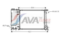 Chladič, chlazení motoru AVA Clever Choice BW2084