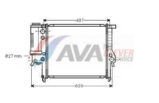 Chladič, chlazení motoru AVA Clever Choice BW2125