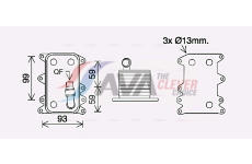 Chladič oleje, automatická převodovka AVA Clever Choice BW3560