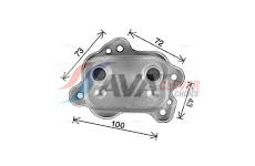 Olejový chladič, motorový olej AVA Clever Choice BW3595