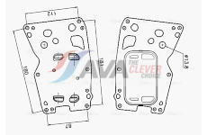 Olejový chladič, motorový olej AVA Clever Choice BW3625