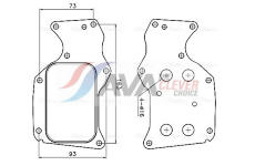 Olejový chladič, motorový olej AVA Clever Choice BW3629